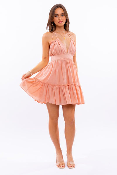 Babydoll Tiered Mini Dress