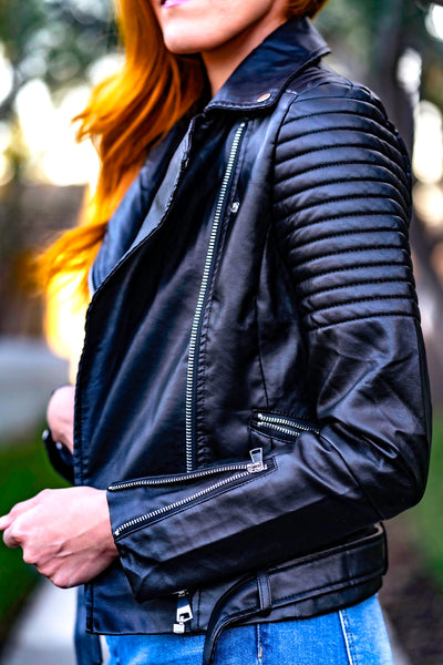 No Limits Faux Leather Jacket