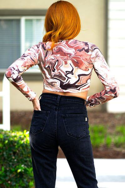 Wild Marbel Crop Top