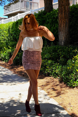 Slither Snake Mini Skirt